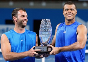 Marc Gicquel and Jo-Wilfried Tsonga.