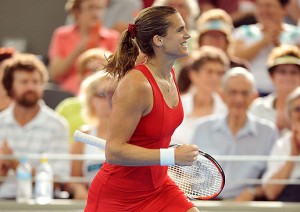 Amelie Mauresmo is through to the semis at the Brisbane International. Getty Images.
