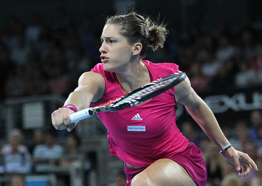 Andrea Petkovic blasted her way into the finals tonight 