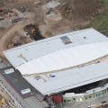 The roof of the new stadium.