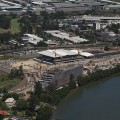 Rafter Arena takes shape.