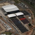 Rafter Arena and the surrounding courts.