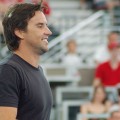 Pat Rafter served the first ball at the Arena that has been named after him.