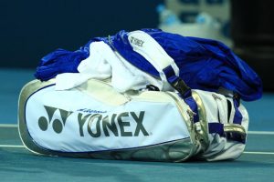Ana's racquet bag