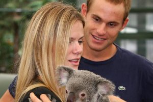 The Roddicks taking some time off to see some Australian wildlife