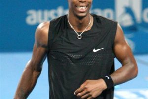 Smiling Gael, one of the most lively players in the men's draw this year