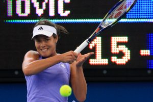 TENNIS - BRISBANE INTERNATIONAL - QUEENSLAND - AUSTRALIA - 7th January 2009. Action from the womans main draw 1/4 finals between ANASTASIA PAVLYUCHENKOVA ( RUS ) and ANA IVANOVIC ( SRB )  at the 2010 Brisbane International from Pat Rafter ARENA. . PHOTO SCOTT POWICK