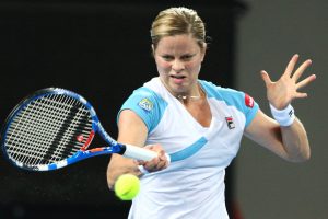 TENNIS - Brisbane International 2010 - Action from the the women's final between Kim Clijsters (BEL) and Justine Henin (BEL).  Pat Rafter Arena - Brisbane Tennis Centre, January 09, 2010.  Photo: Warren Keir (SMP Images).  Copyright - SMP Images / Tennis Australia 2010...Conditions of Use - this image is intended for editorial use only (print or electronic). Any further use requires additional clearance.