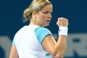 TENNIS - Brisbane International 2010 - Action from the the women's final between Kim Clijsters (BEL) and Justine Henin (BEL).  Pat Rafter Arena - Brisbane Tennis Centre, January 09, 2010.  Photo: Warren Keir (SMP Images).  Copyright - SMP Images / Tennis Australia 2010...Conditions of Use - this image is intended for editorial use only (print or electronic). Any further use requires additional clearance.