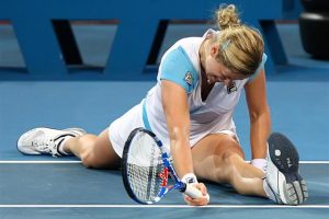 Each point was a battle for the women's champion Kim Clijsters