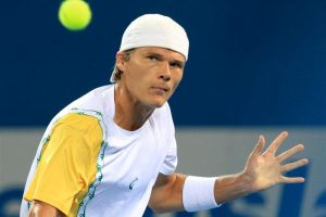 Peter Luczak of Australia at Pat Rafter Arena in day 2 of BI 2010