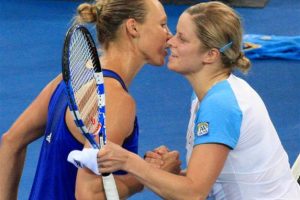 Alicia Molik and Kim Clijsters