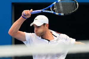 TENNIS - BRISBANE INTERNATIONAL - QUEENSLAND - AUSTRALIA , 9th January 2010 . Action from the Mens main draw semi final between ANDY RODDICK (USA) and TOMAS BERDYCH (CZE) at the Brisbane Internationa on Pat Rafter Arena.. PHOTO SCOTT POWICK - SMP IMAGES STAFF