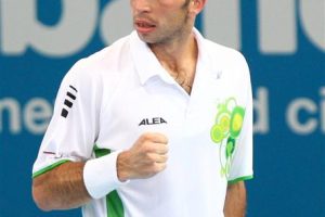 Radek Stepanek and his fluorescent design.