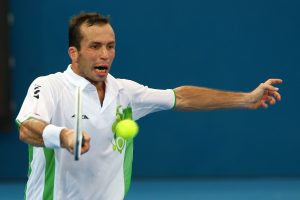 Mens quarter final match between defending champion Radek Stepanek (CZE) and Wayne Odesnik (USA).  Pat Rafter Arena - Brisbane Tennis Centre, January 07, 2010.  Photo: Warren Keir (SMP Images).  Copyright - SMP Images / Tennis Australia 2010...Conditions of Use - this image is intended for editorial use only (print or electronic). Any further use requires additional clearance.