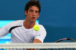 Thomaz Bellucci of Brazil who defeated Harel Levy of Israel 