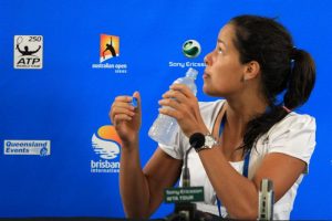 Ana Ivanovic at her post-match press conference