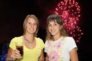 Slovenian Polona Hercog and Croatian Petra Martic.