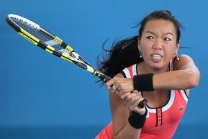 This year my [New Year’s] resolution – I know it’s really bad – but it was to not have hard liquor, like no shots, and I think I’m going to continue that.” Vania King (USA).