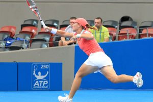 Broken in the opening game of the match by Hradecka, Stosur was on the back foot early. 