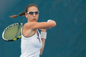 Arantxa Parra Santonja triumphed in a tight affair over Arantxa Rus. SMP IMAGES