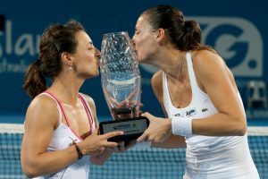 Nuria Llagostera Vives and Arantxa Parra Santonja, Brisbane, 2012. SMP IMAGES