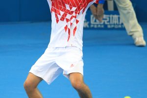 TENNIS ATP250 - BRISBANE INTERNATIONAL MENS FINAL - 8TH JANUARY 2012. Alexandr Dolgopolov (UKR) v Andy Murry (GBR) during action from  2012 Brisbane International mens final at Pat rafter Arena in Brisbane, Queensland. This image is for Editorial Use Only. Any further use or individual sale of the image must be cleared by application to the Manager Sports Media Publishing (SMP Images). PHOTO : SCOTT POWICK SMP IMAGES