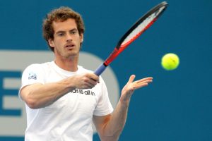 Andy Murray practice session at Pat Rafter Arena. SMP IMAGES