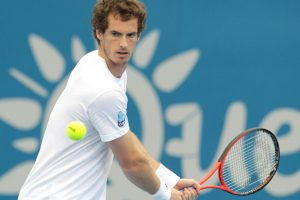 Andy Murray practice session at Pat Rafter Arena. SMP IMAGES