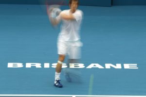 Andy Murray practice session at Pat Rafter Arena. SMP IMAGES