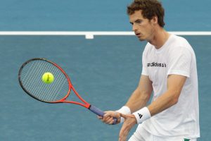 Andy Murray practice session at Pat Rafter Arena. SMP IMAGES