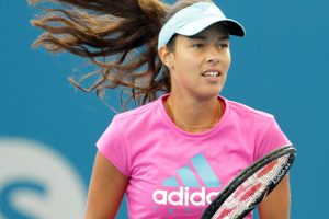 Ana Ivanovic practice session at Pat Rafter Arena. SMP IMAGES