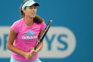 Ana Ivanovic practice session at Pat Rafter Arena. SMP IMAGES