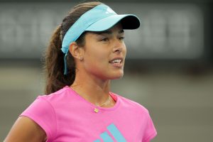 Ana Ivanovic practice session at Pat Rafter Arena. SMP IMAGES