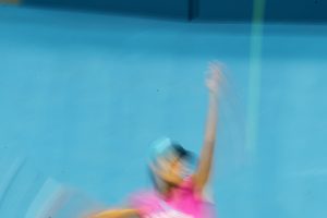 Ana Ivanovic practice session at Pat Rafter Arena. SMP IMAGES