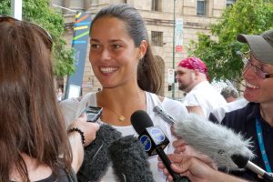 Ana Ivanovic press conference. SMP IMAGES
