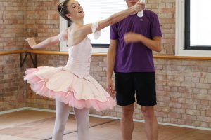 Milos Raonic with Queensland Ballet principal dancer Clare Morehen. PHYSICAL IMAGES
