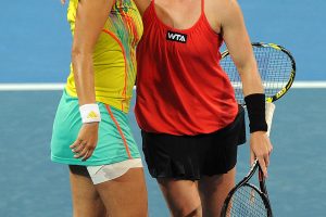 Sania Mirza and Bethanie Mattek-Sands. Brisbane International. GETTY IMAGES