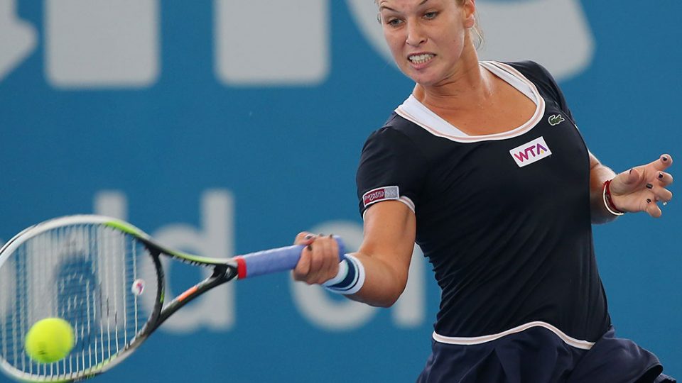 Dominika Cibulkova, Brisbane International, 2014. GETTY IMAGES