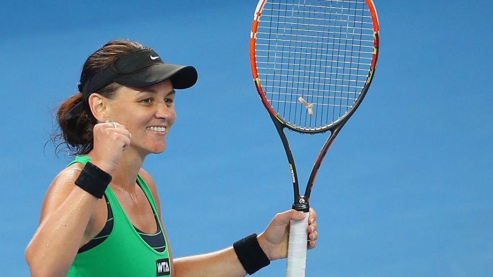 Casey Dellacqua, Brisbane International, 2014. GETTY IMAGES