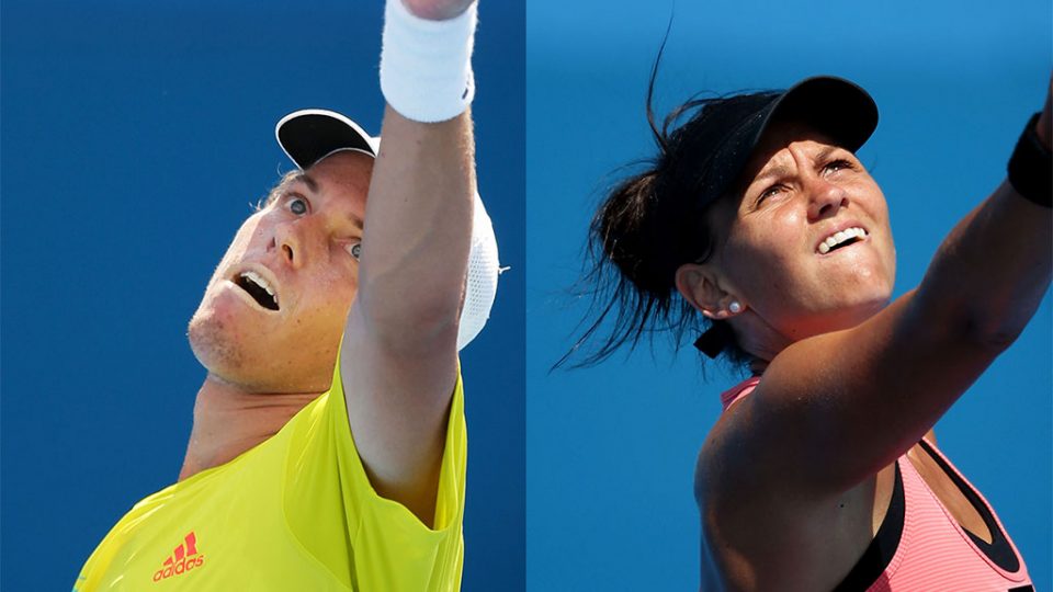 James Duckworth (left) and Casey Dellacqua, 2013. GETTY IMAGES