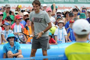 Roger Federer, Brisbane International, 2014. MATT ROBERTS