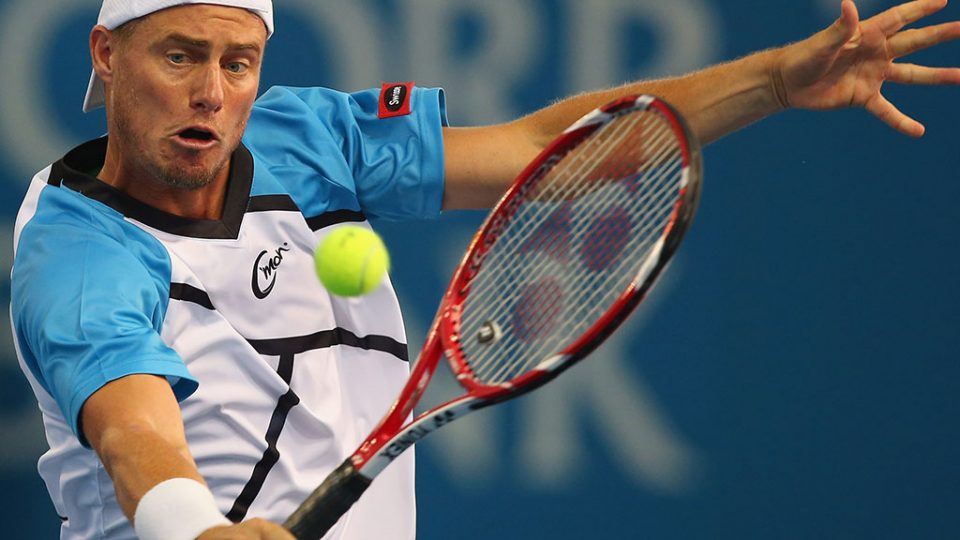 Lleyton Hewitt, Brisbane International, 2014. GETTY IMAGES