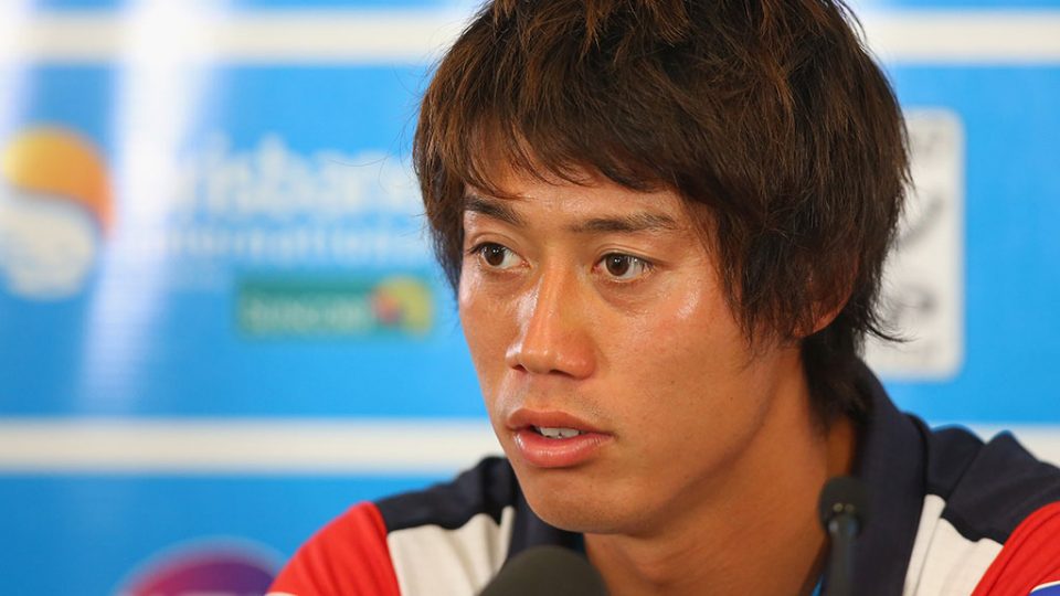 Kei Nishikori, Brisbane International, 2014. GETTY IMAGES