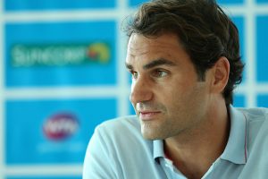 Roger Federer, Brisbane Airport, 2013. MATT ROBERTS