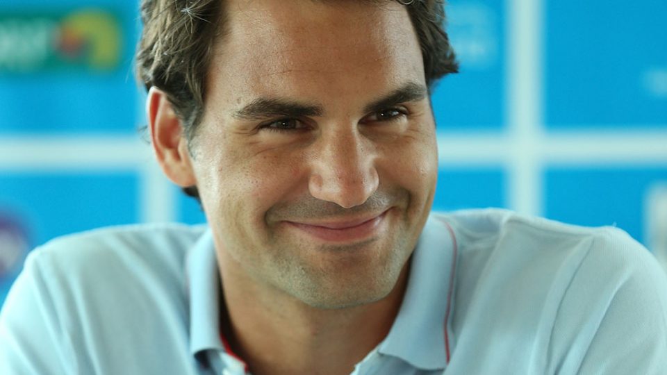 Roger Federer, Brisbane Airport, 2013. MATT ROBERTS