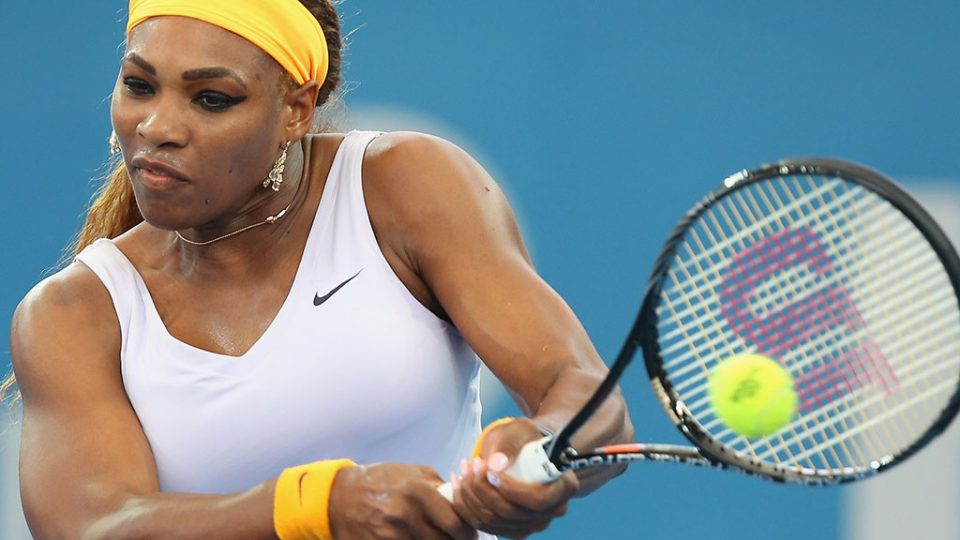 Serena Williams, Brisbane International, 2014. GETTY IMAGES