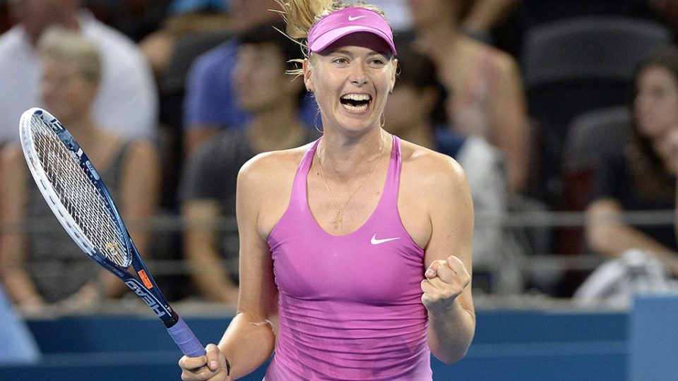 Maria Sharapova, Brisbane International, 2014. GETTY IMAGES