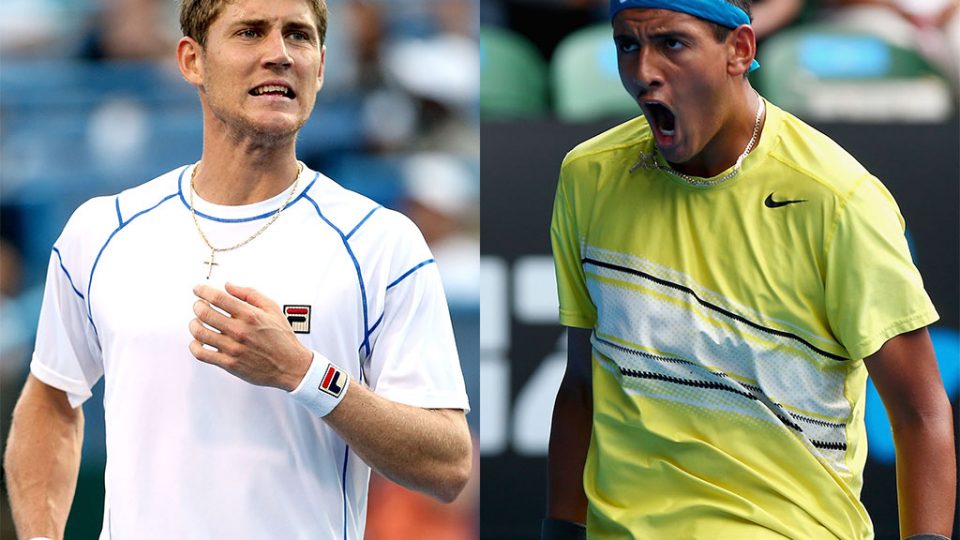 Matt Ebden and Nick Kyrgios, 2013. GETTY IMAGES
