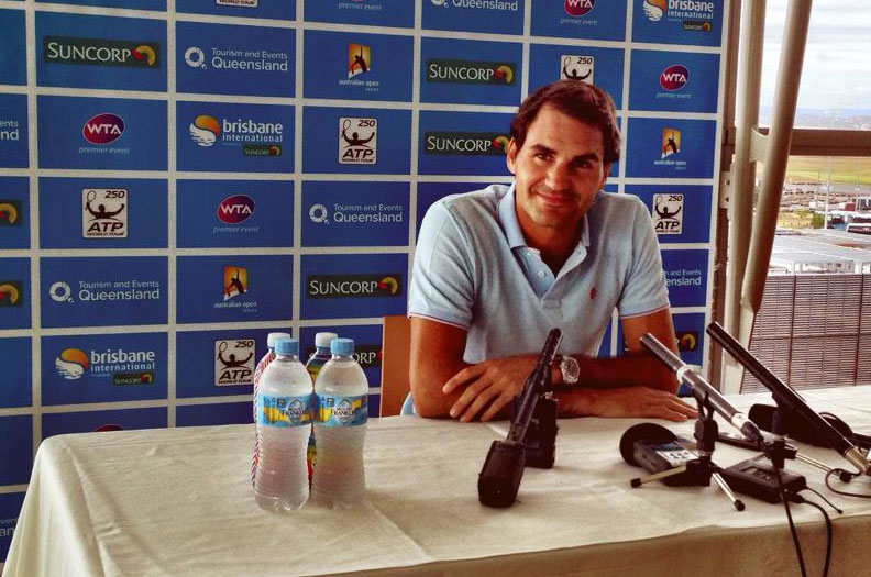 Roger Federer, Brisbane, 2014. BRISBANE INTERNATIONAL